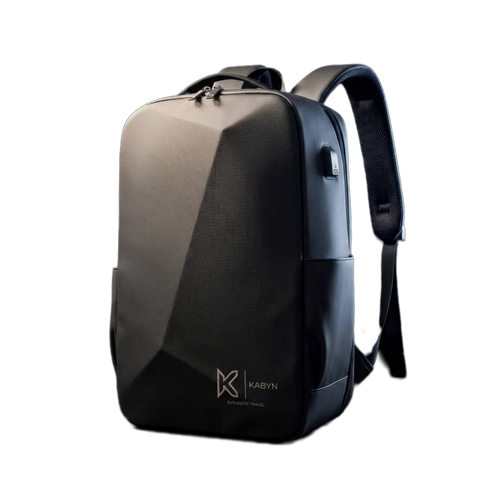 Sac cabine 40x30x20 KABYN noir compatible Ryanair. Sac à dos de voyage rigide, antivol et imperméable avec port USB pour ordinateur portable.