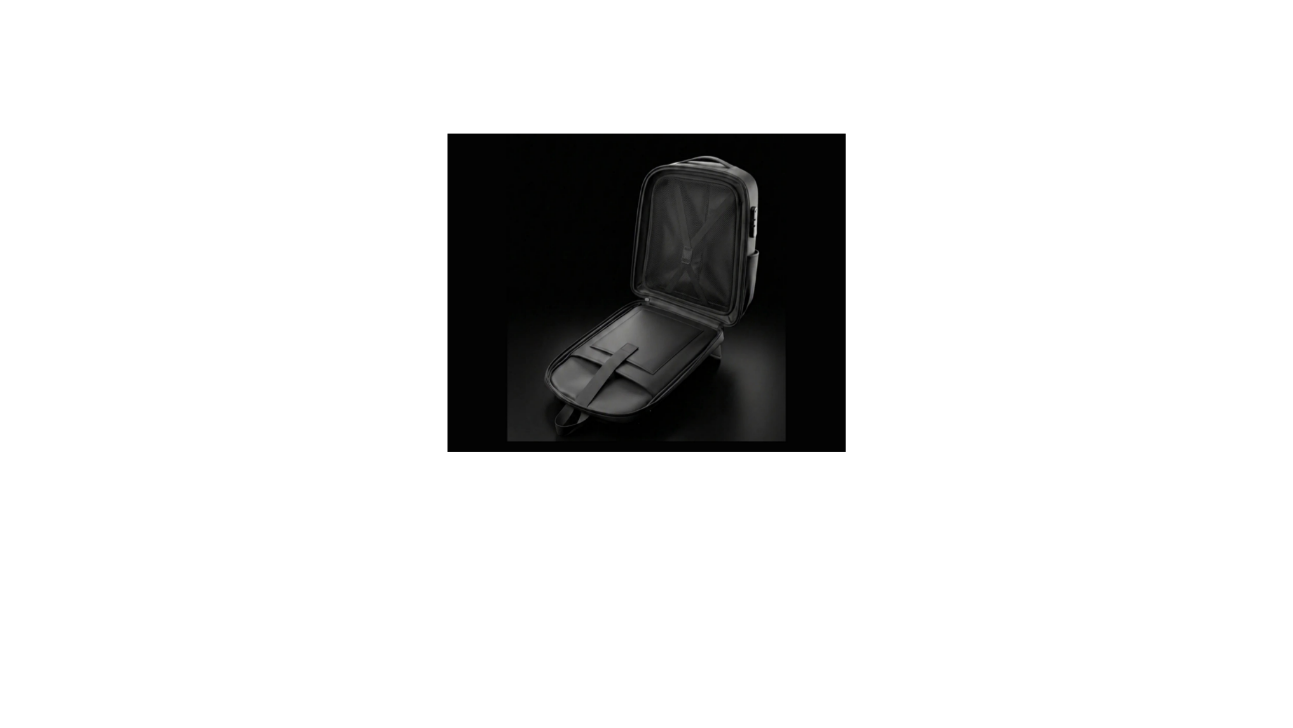 Mochila de viaje 40x30x20 cm con apertura de 180° y compartimentos organizadores estilo maleta.